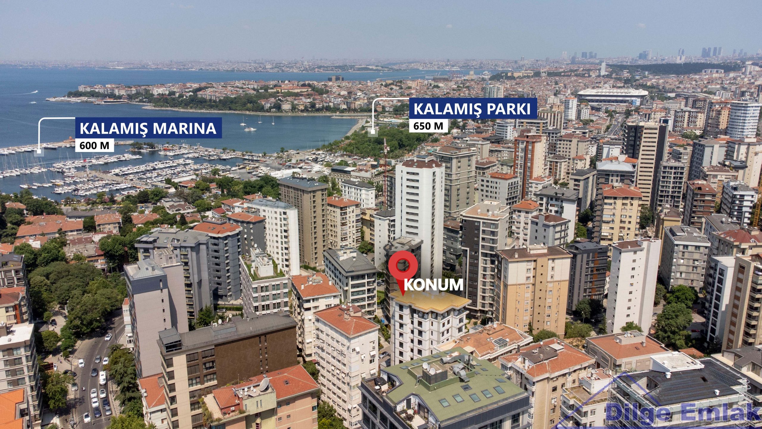 Fenerbahçe Sahilde 3+1 balkonlu lüks sıfır satılık daire