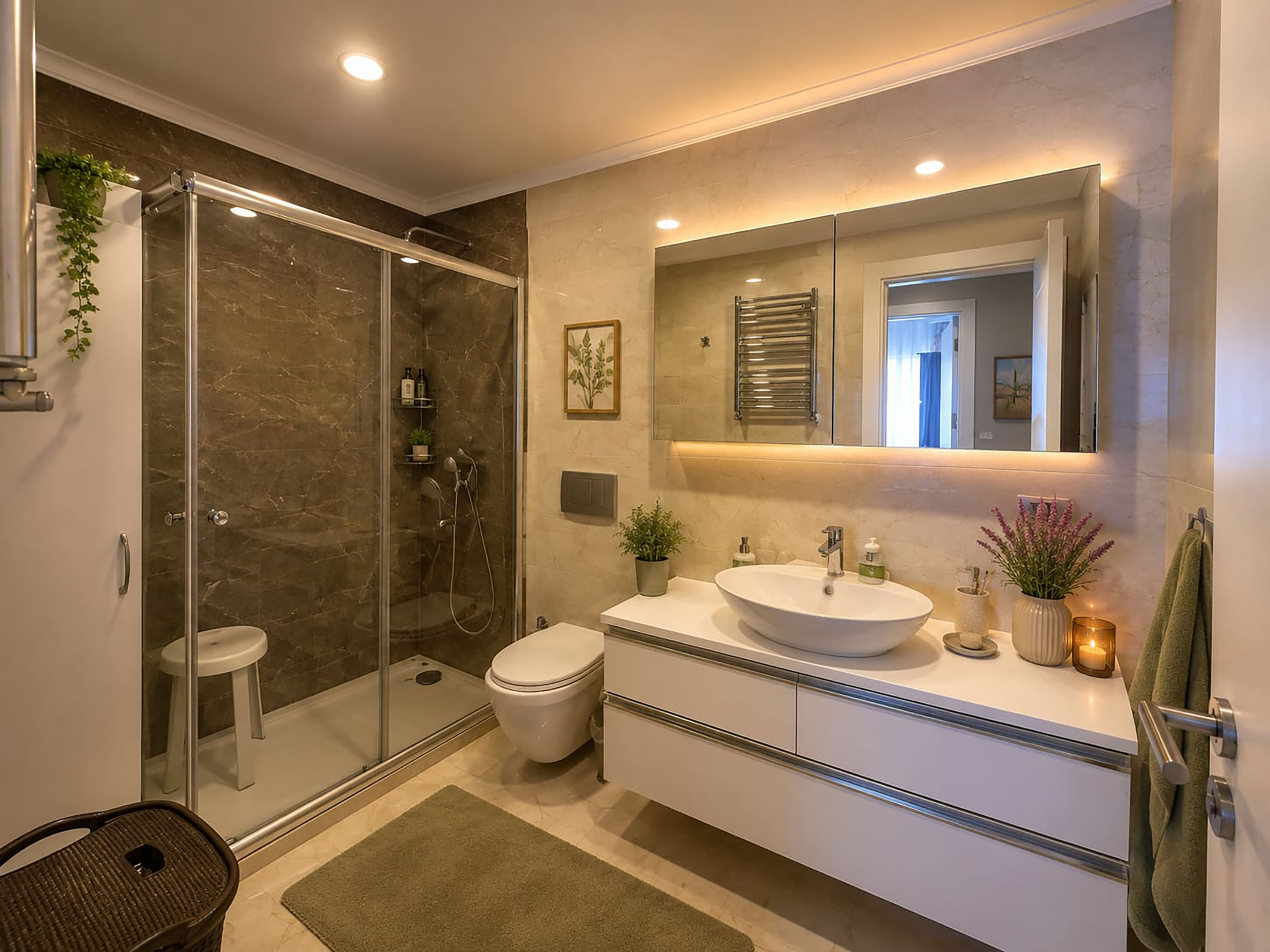 Bağdat Caddesine Yakın Yeni Binada 107 m² Net Balkonlu Satılık